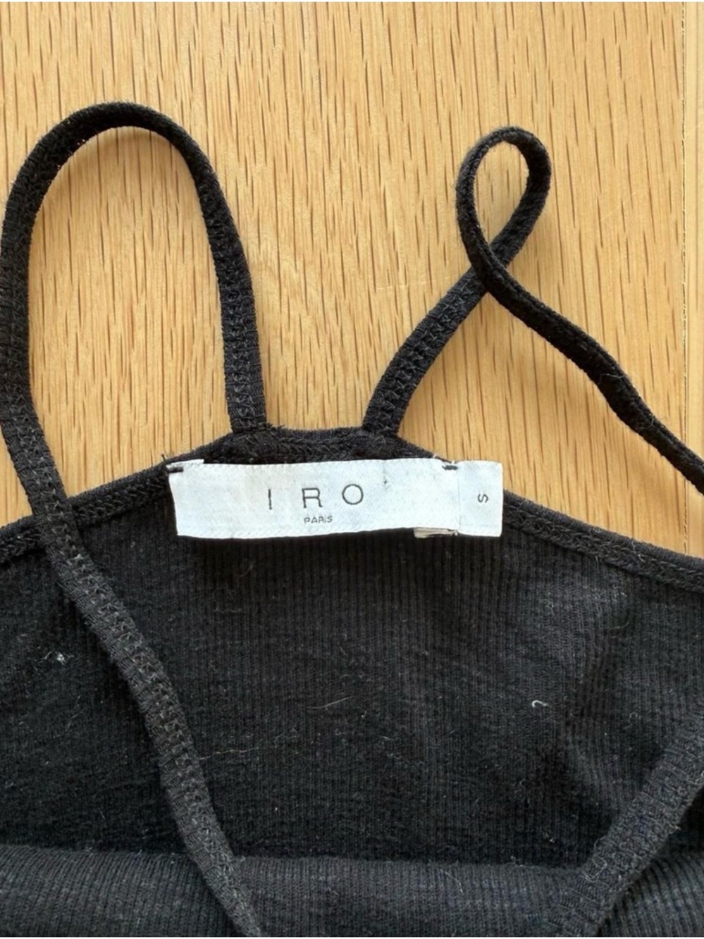 IRO Black Ribbed Tank - Picture 3 of 3